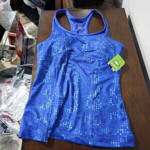 Athletic works Body shaping exercise cloth blue in color with shinny blue dot